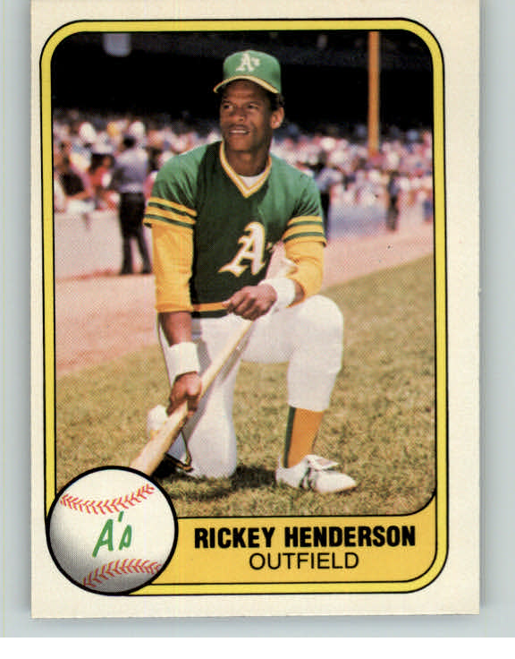 1981 Fleer Baseball #574 Rickey Henderson A's EX-MT 375586