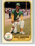 1981 Fleer Baseball #574 Rickey Henderson A's EX-MT 375587