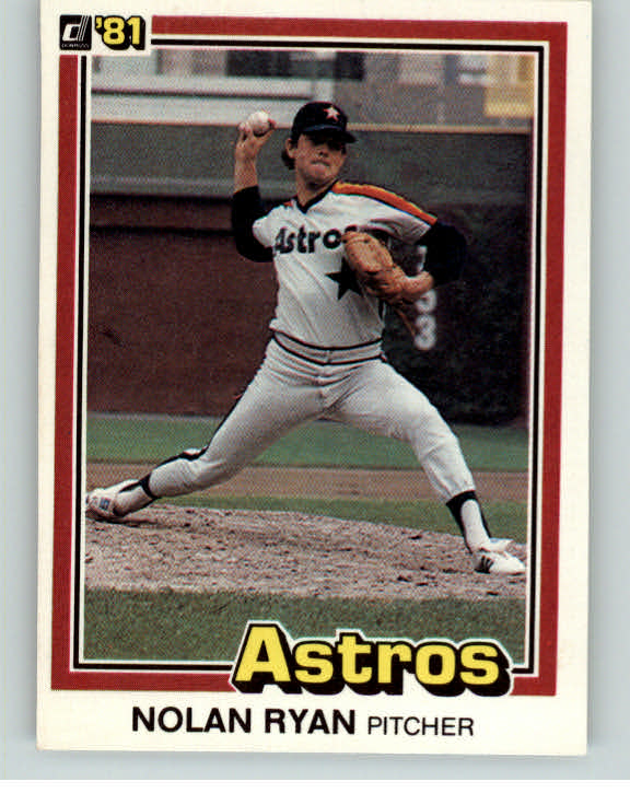 1981 Donruss Baseball #260 Nolan Ryan Astros NR-MT 375676