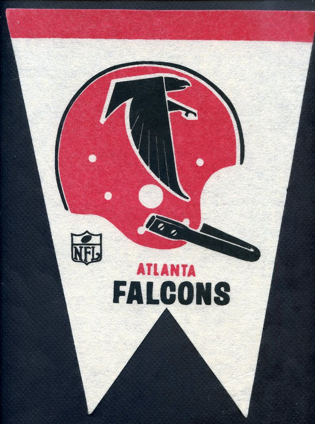 Early 1970's Double Pointed Pennant Atlanta Falcons 377021