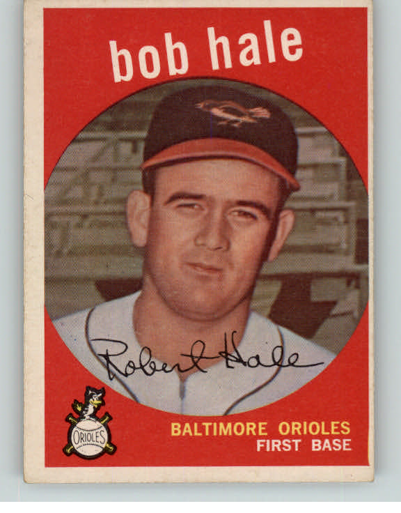 1959 Topps Baseball #507 Bob Hale Orioles EX 377164