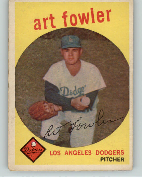 1959 Topps Baseball #508 Art Fowler Dodgers VG-EX 377235