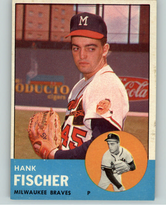 1963 Topps Baseball #554 Hank Fischer Braves EX-MT 377617