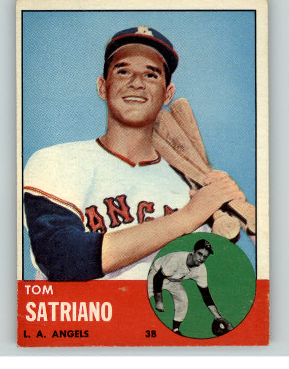 1963 Topps Baseball #548 Tom Satriano Angels EX 377741