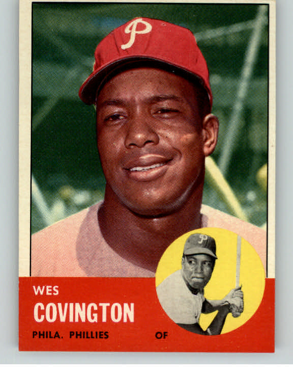 1963 Topps Baseball #529 Wes Covington Phillies EX 377754