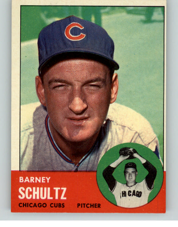 1963 Topps Baseball #452 Barney Schultz Cubs EX 377797