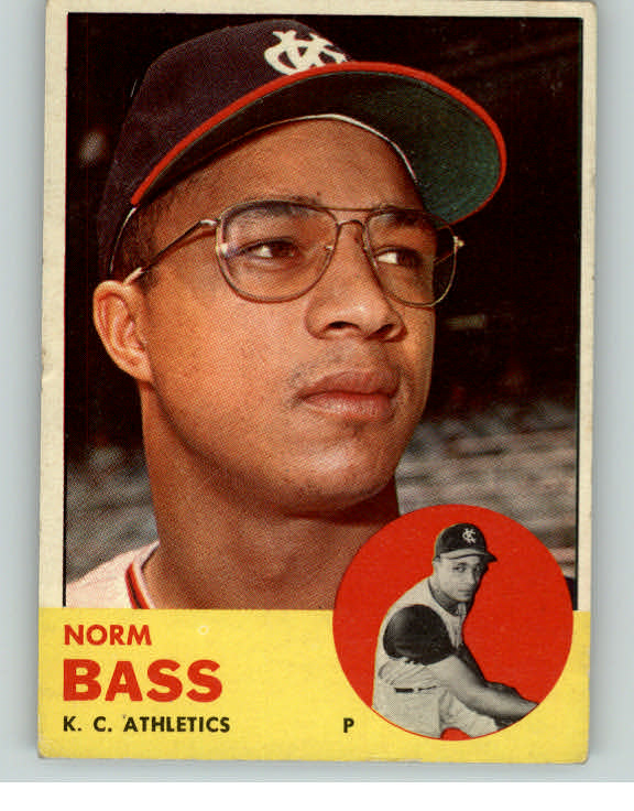1963 Topps Baseball #461 Norm Bass A's VG-EX 377835