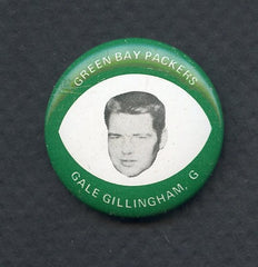 1969 Drenks Potato Chips Pins Gale Gillingham Packers NR-MT 379262