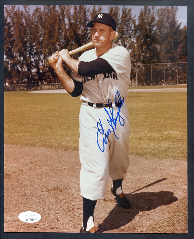 Enos Slaughter Signed 8x10 Photo JSA Authentication 379627