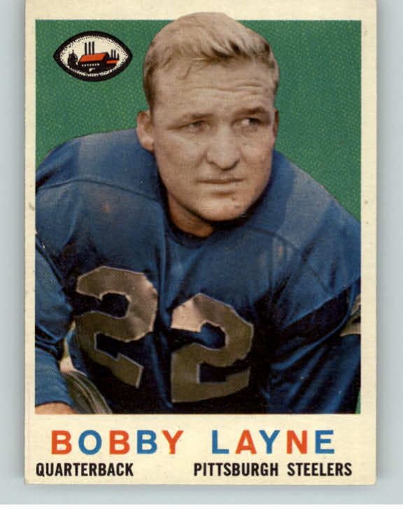 1959 Topps Football #040 Bobby Layne Steelers EX-MT 379916