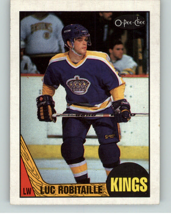 1987 O Pee Chee Hockey #042 Luc Robitaille Kings EX-MT 380044