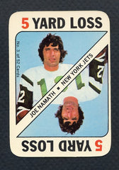1971 Topps Football Game #003 Joe Namath Jets EX-MT 380101