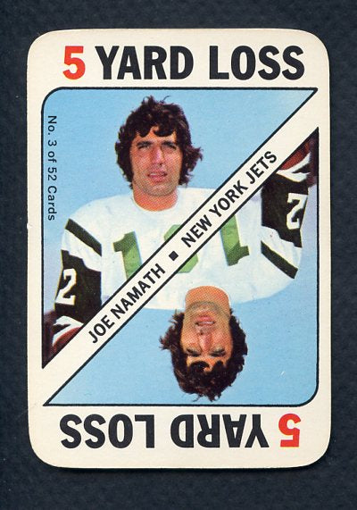 1971 Topps Football Game #003 Joe Namath Jets EX-MT 380106