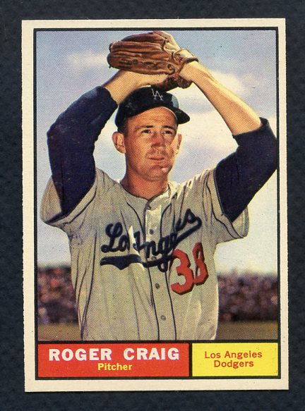 1961 Topps Baseball #543 Roger Craig Dodgers NR-MT 381759