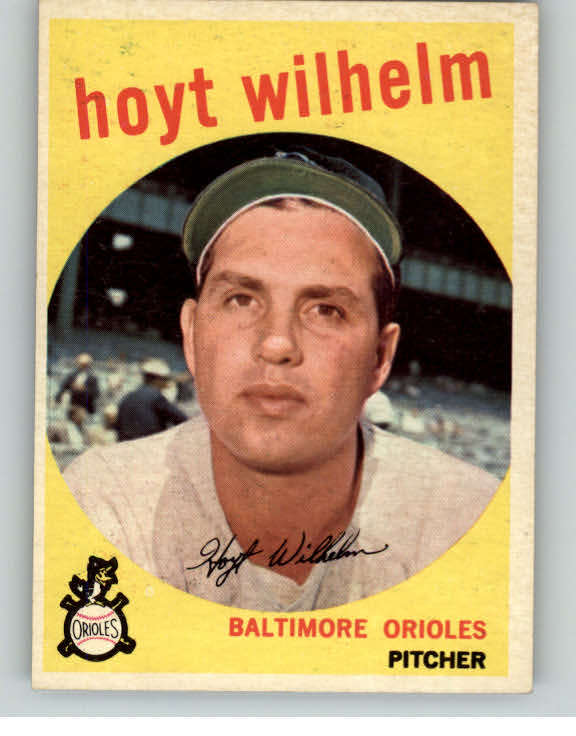 1959 Topps Baseball #349 Hoyt Wilhelm Orioles EX-MT 382405