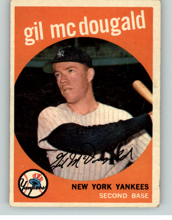 1959 Topps Baseball #345 Gil McDougald Yankees EX-MT 382468