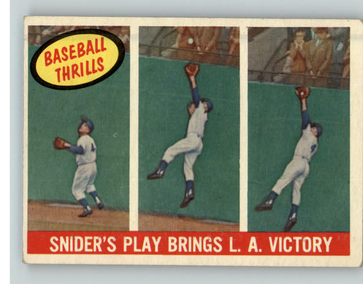 1959 Topps Baseball #468 Duke Snider IA Dodgers EX 382796