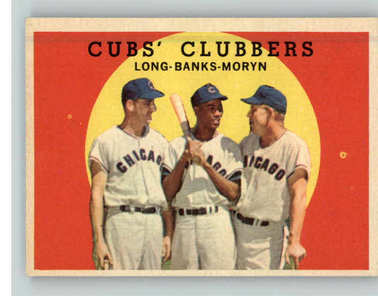 1959 Topps Baseball #147 Ernie Banks Dale Long EX-MT 382802