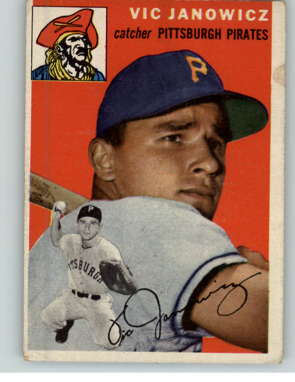 1954 Topps Baseball #016 Vic Janowicz Pirates VG-EX 382848