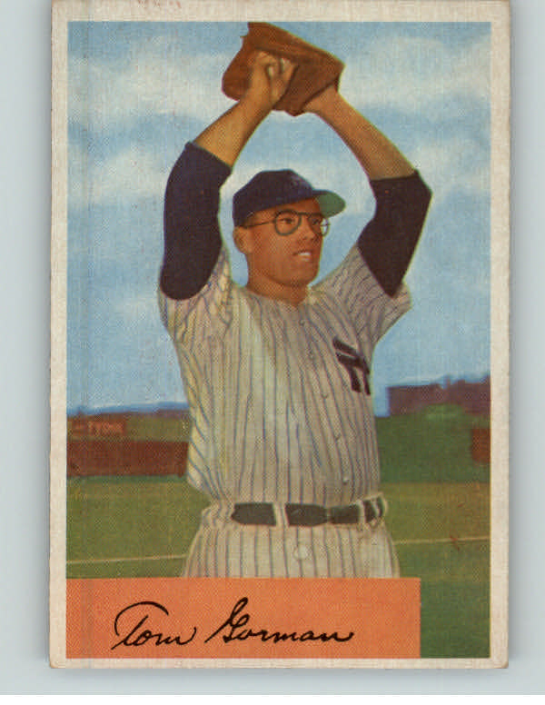 1954 Bowman Baseball #017 Tom Gorman Yankees NR-MT 382939
