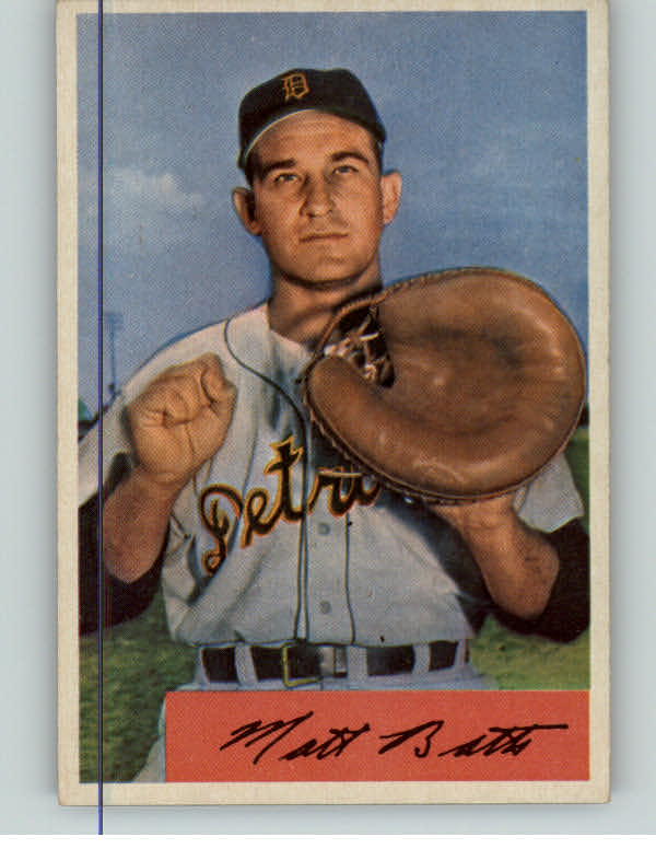 1954 Bowman Baseball #183 Matt Batts Tigers NR-MT 383077