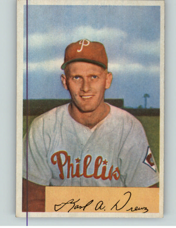 1954 Bowman Baseball #191 Karl Drews Phillies NR-MT 383085