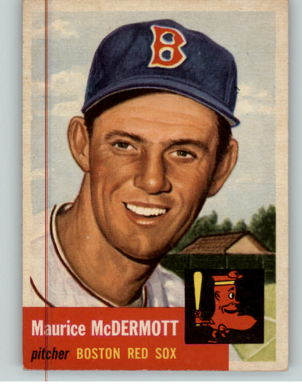 1953 Topps Baseball #055 Maury McDermott Red Sox EX-MT 384188