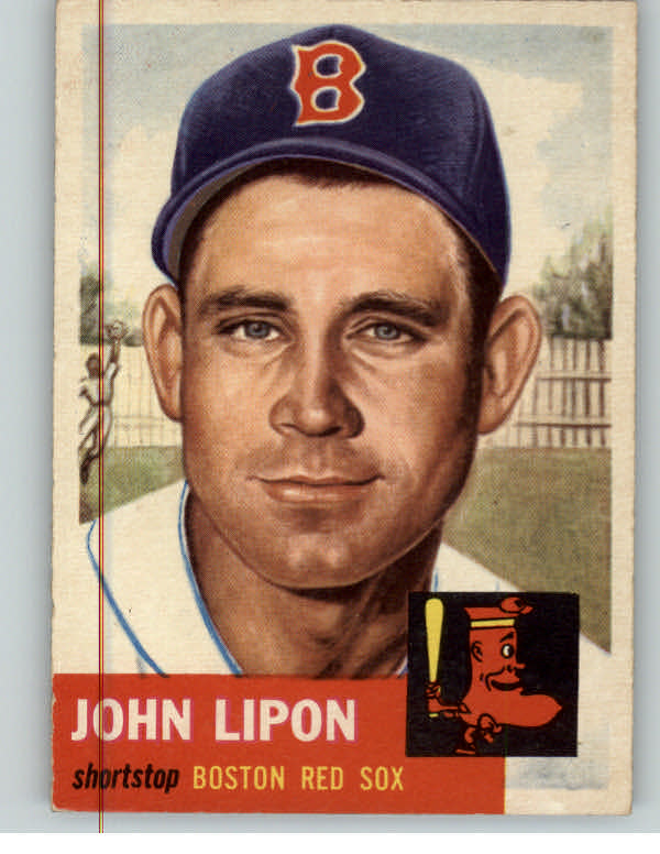 1953 Topps Baseball #040 Johnny Lipon Red Sox EX-MT 384205