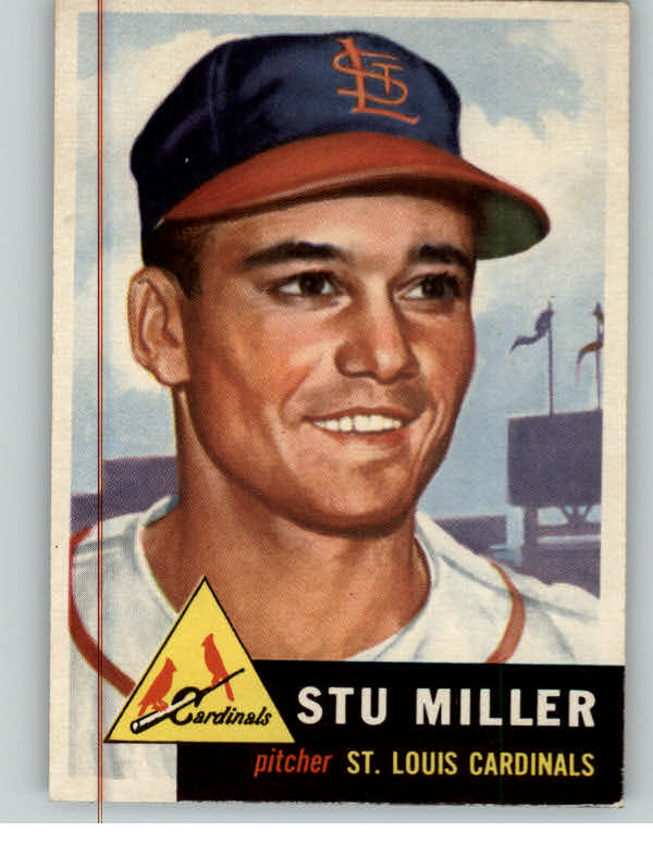 1953 Topps Baseball #183 Stu Miller Cardinals EX-MT 384209