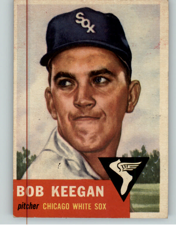 1953 Topps Baseball #196 Bob Keegan White Sox EX 384224