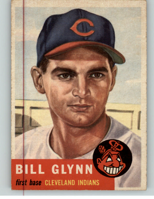 1953 Topps Baseball #171 Bill Glynn Indians EX 384237