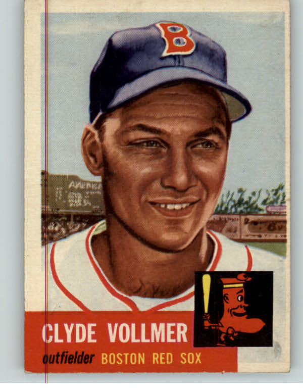 1953 Topps Baseball #032 Clyde Vollmer Red Sox EX 384250