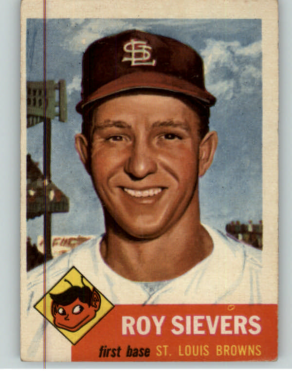 1953 Topps Baseball #067 Roy Sievers Browns VG-EX 384289