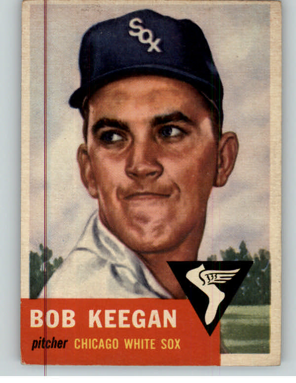 1953 Topps Baseball #196 Bob Keegan White Sox VG-EX 384305