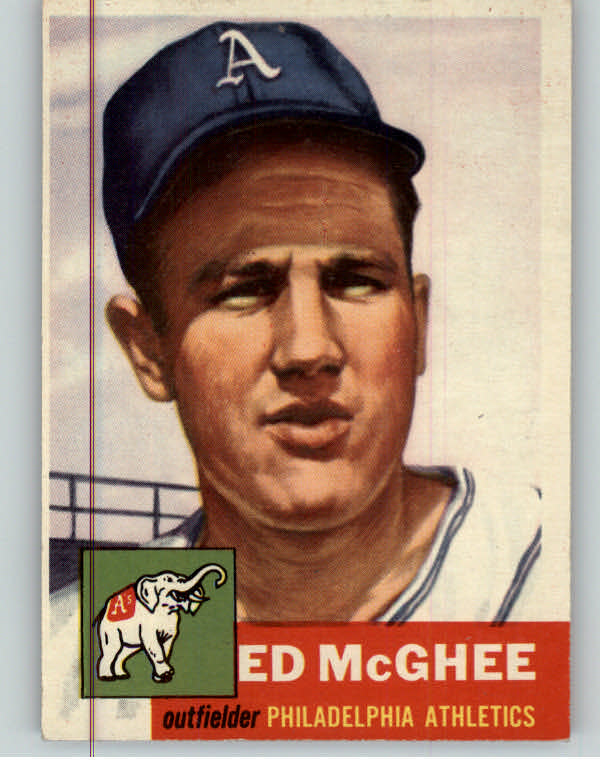 1953 Topps Baseball #195 Ed McGhee A's VG-EX 384307