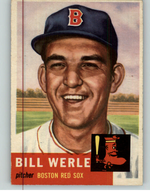 1953 Topps Baseball #170 Bill Werle Red Sox VG-EX 384320