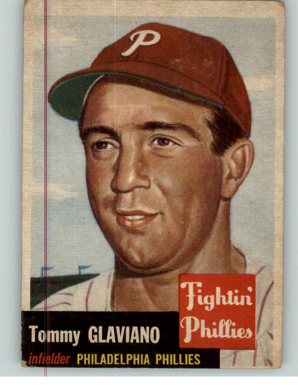 1953 Topps Baseball #140 Tommy Glaviano Phillies VG 384395