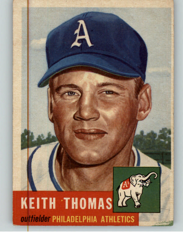 1953 Topps Baseball #129 Keith Thomas A's GD-VG 384456