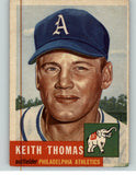 1953 Topps Baseball #129 Keith Thomas A's GD-VG 384456