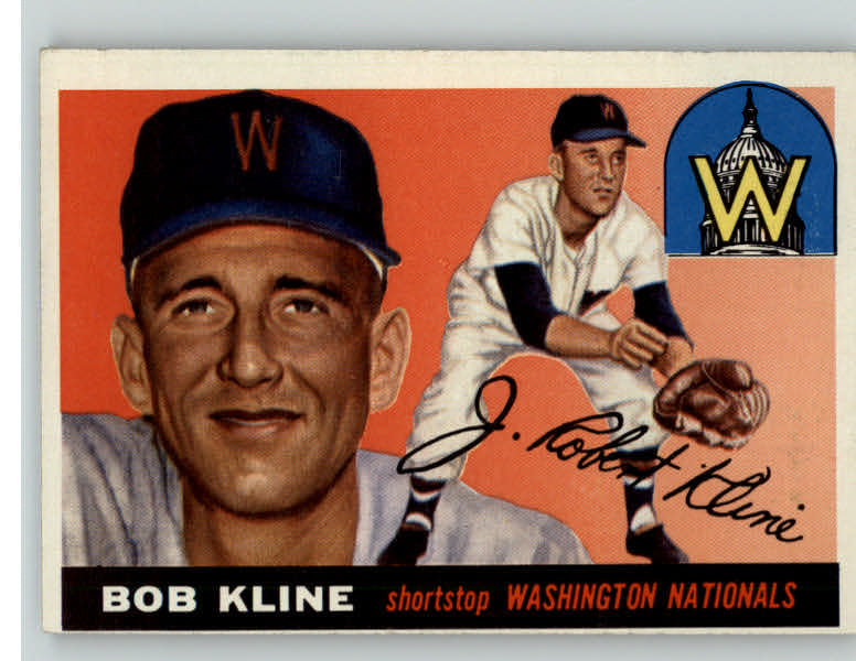 1955 Topps Baseball #173 Bob Kline Senators VG-EX 384711