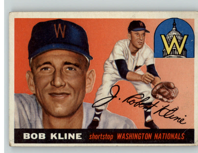 1955 Topps Baseball #173 Bob Kline Senators VG-EX 384712