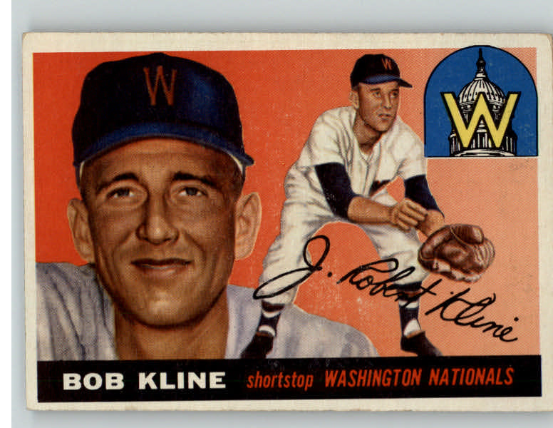 1955 Topps Baseball #173 Bob Kline Senators VG-EX 384713
