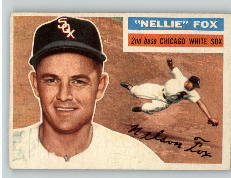 1956 Topps Baseball #118 Nellie Fox White Sox EX Gray 385651
