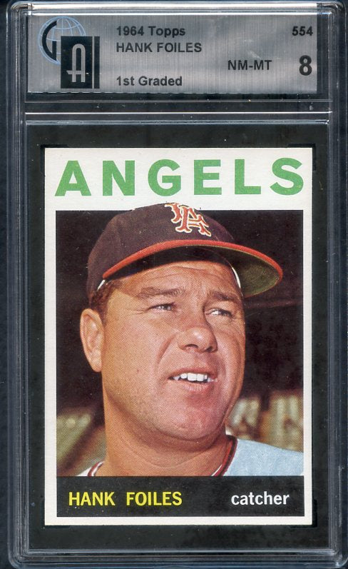 1964 Topps Baseball #554 Hank Foiles Angels GAI 8 NM/MT 385896