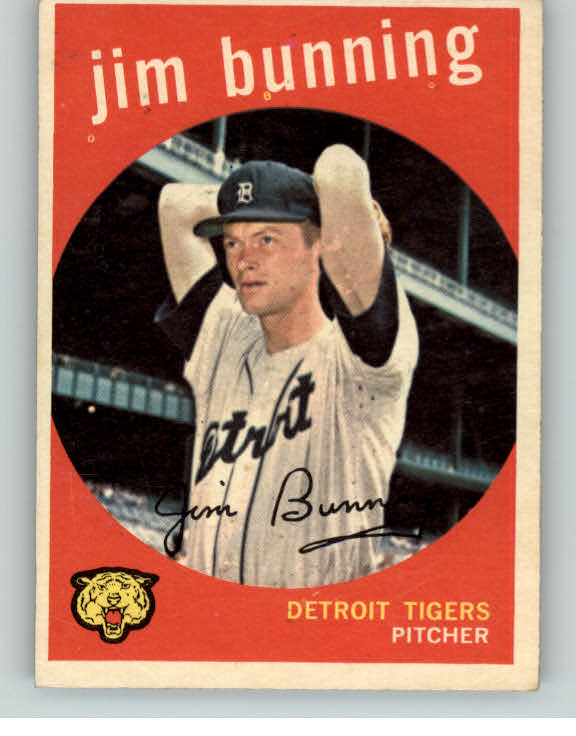 1959 Topps Baseball #149 Jim Bunning Tigers EX-MT 386596