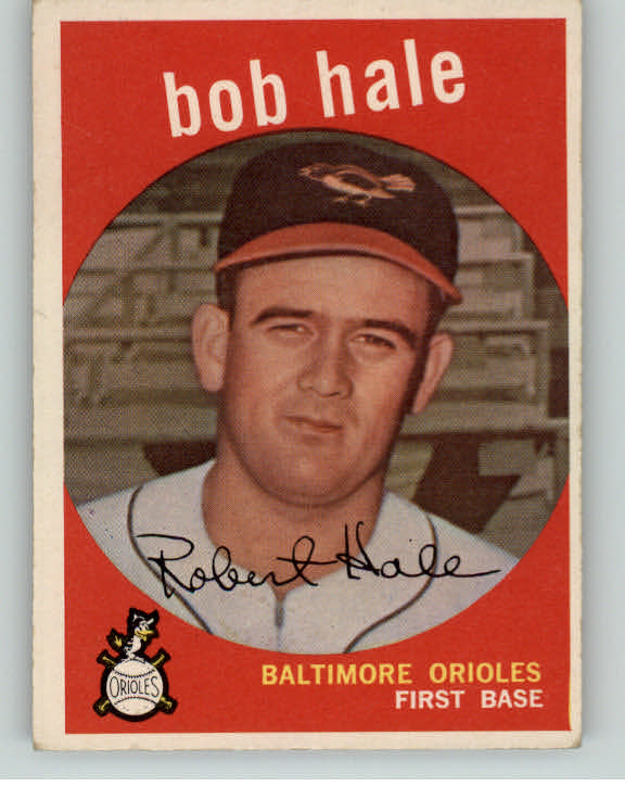 1959 Topps Baseball #507 Bob Hale Orioles EX 386705