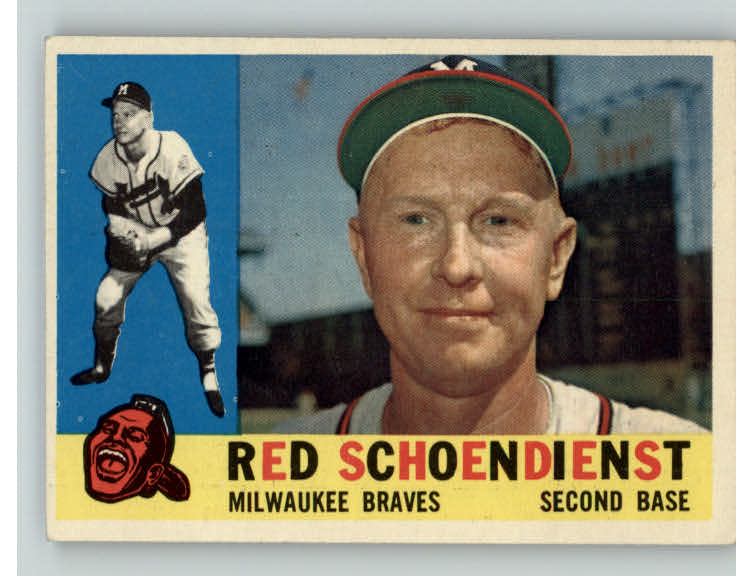 1960 Topps Baseball #335 Red Schoendienst Braves EX 386818