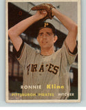 1957 Topps Baseball #256 Ron Kline Pirates EX-MT 386916