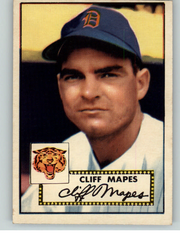 1952 Topps Baseball #103 Cliff Mapes Tigers EX 387120