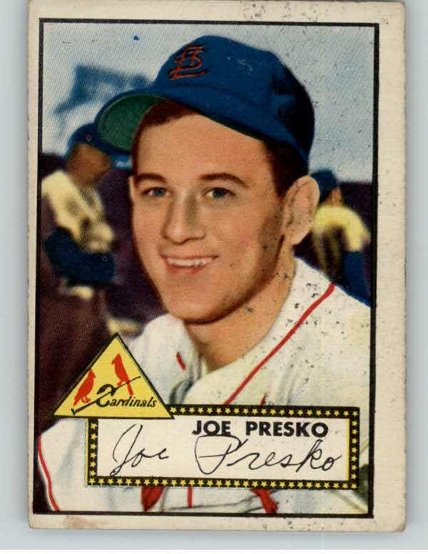 1952 Topps Baseball #220 Joe Presko Cardinals EX 387126